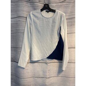 Rachel Zoe Asymmetrical Long Sleeve Blouse Size 2